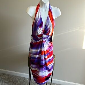 NEW Boston Proper Purple Halter Dress